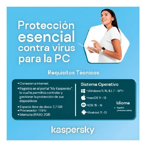 Antivirus Kaspersky Standard 1 Dispositivo 1 Año, imagen 3