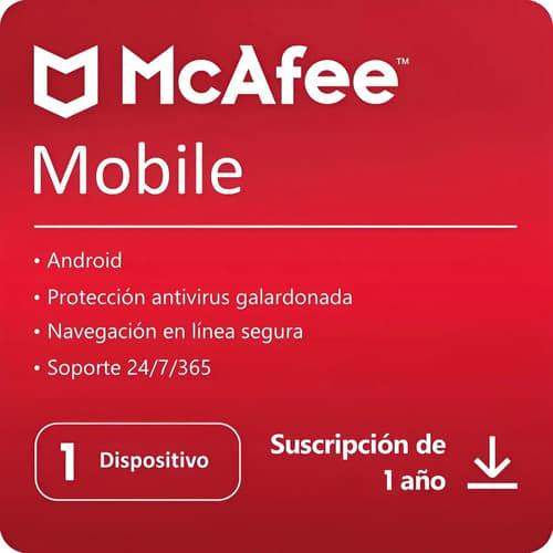 Antivirus McAfee Mobile Security Android 1 Año 1 Dispositivo, imagen 3
