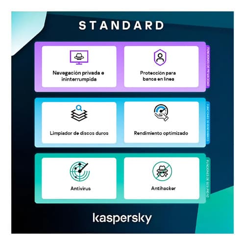Antivirus Kaspersky Standard 1 Dispositivo 1 Año, imagen 2