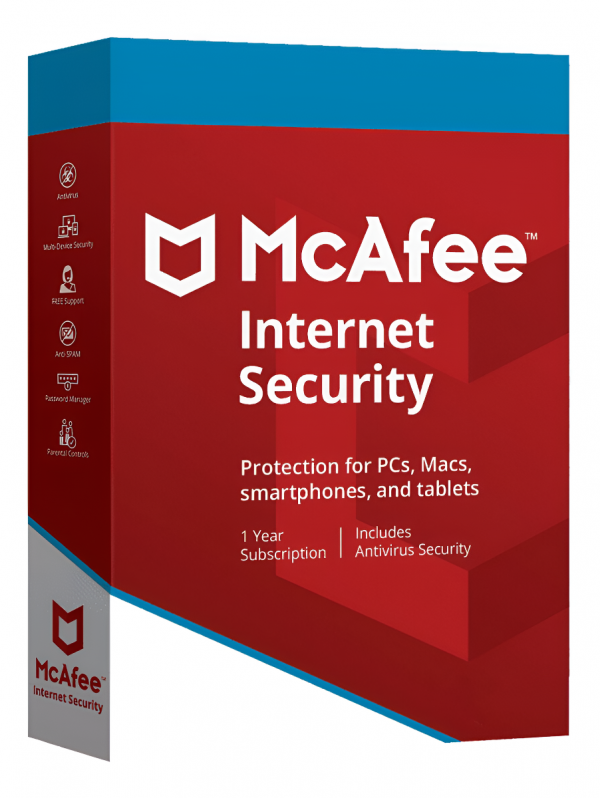 McAfee Internet Security 1 Device 1 Year Subscription