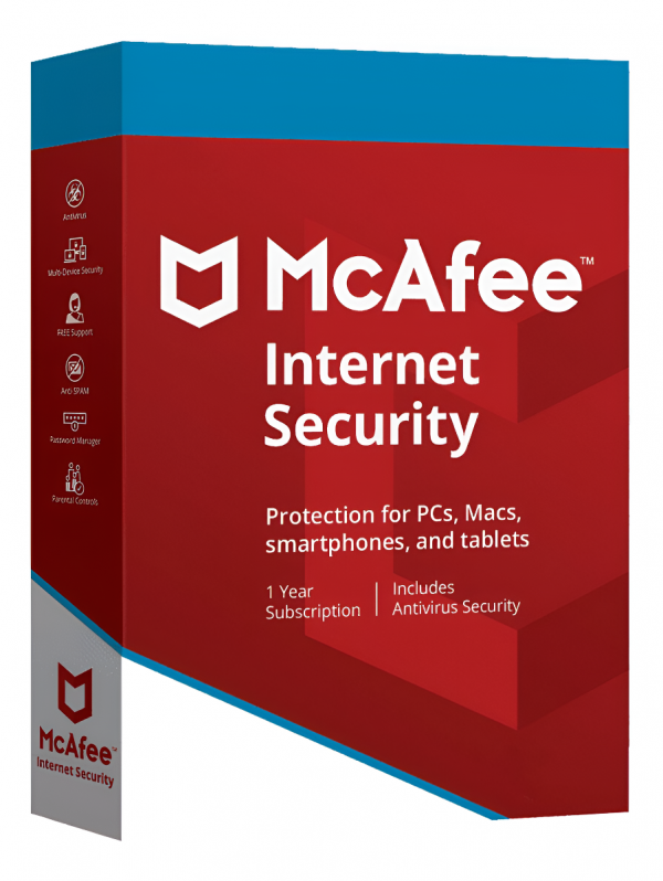 Mcafee Internet Security 1 Dispositivo 1 Año Suscripción