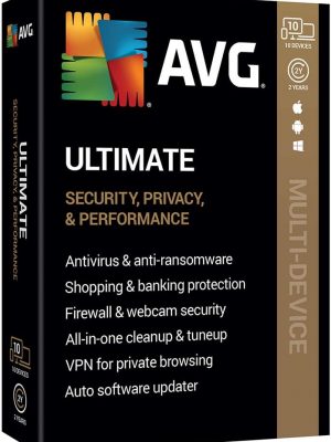 Avg Ultimate 10 Dispositivos Licencia Por 1 Año