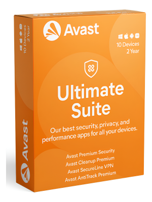 Avast Ultimate Suite 10 Dispositivos 3 Años Pc Mac Móvil