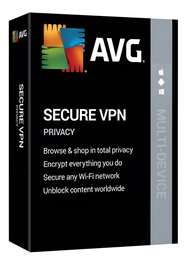 AVG Secure VPN 2025 - Licencia 12 Meses - 10 Dispositivos