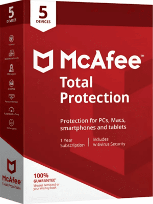 Mcafee Total Protection 5 Dispositivos 1 Año