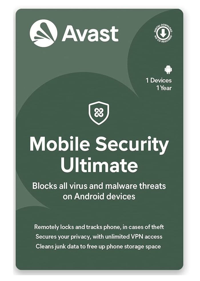Avast Mobile Ultimate Security 1 Dispositivo 1 Año Android